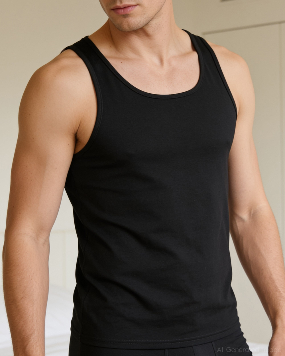 Erkek Bambu Atlet Siyah
