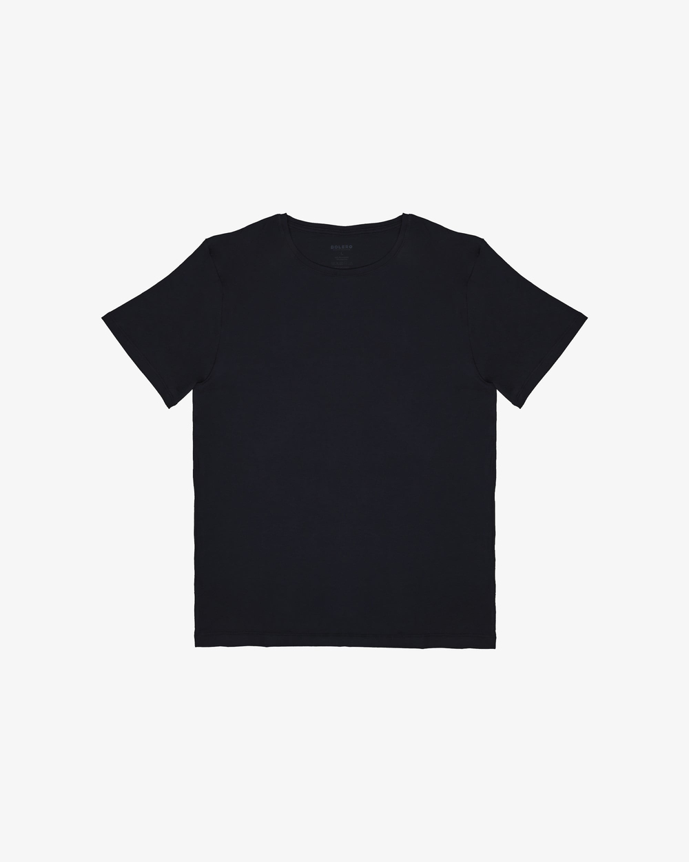 Erkek Premium Micromodal Bisiklet Yaka T-shirt Siyah