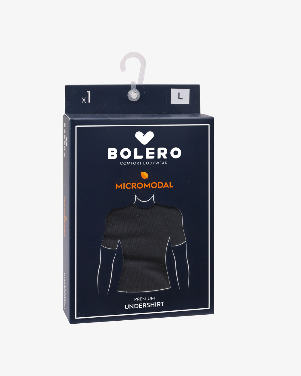 Erkek Premium Micromodal Bisiklet Yaka T-shirt Siyah