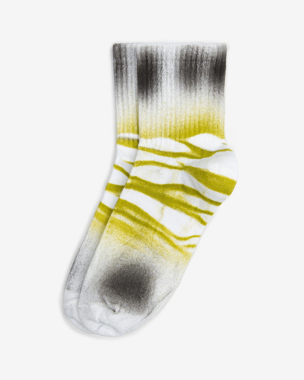 Kadın Batik Boyama Desen Çorap Hardal