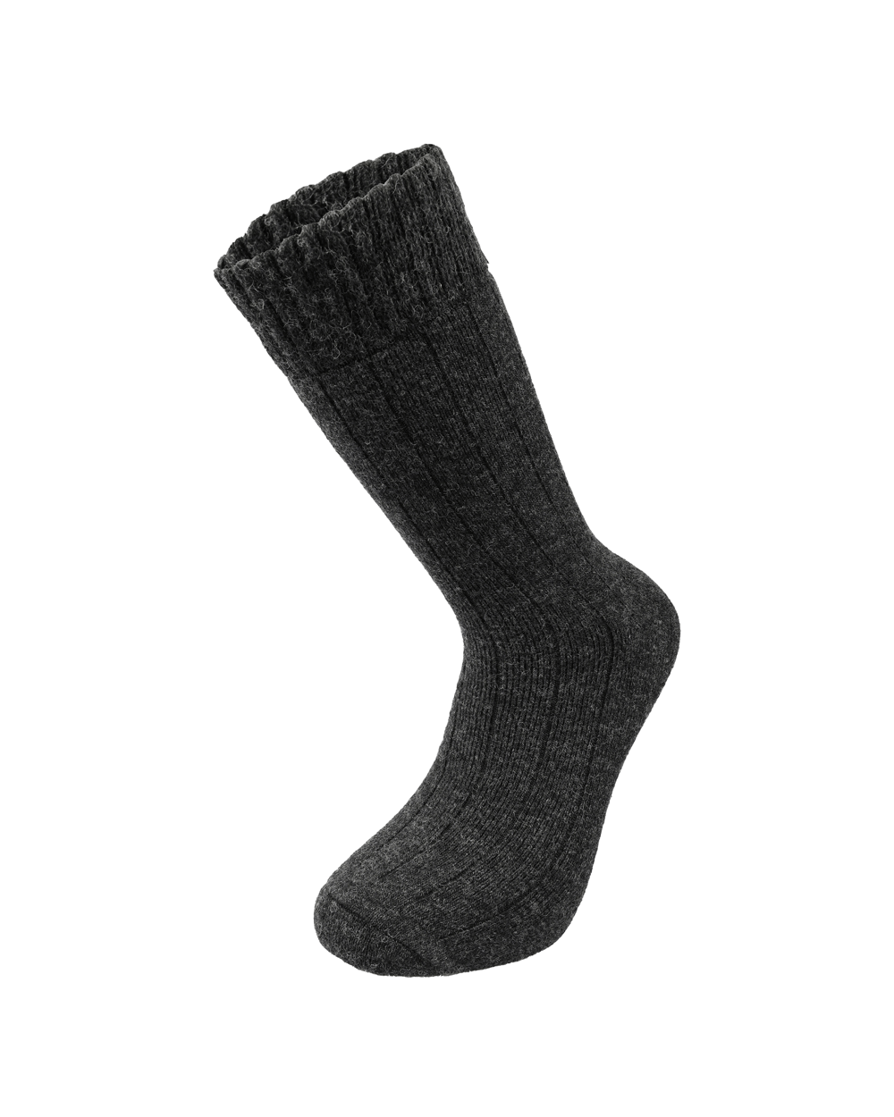 Erkek Yün Havlu Lambswool Çorap Antrasit