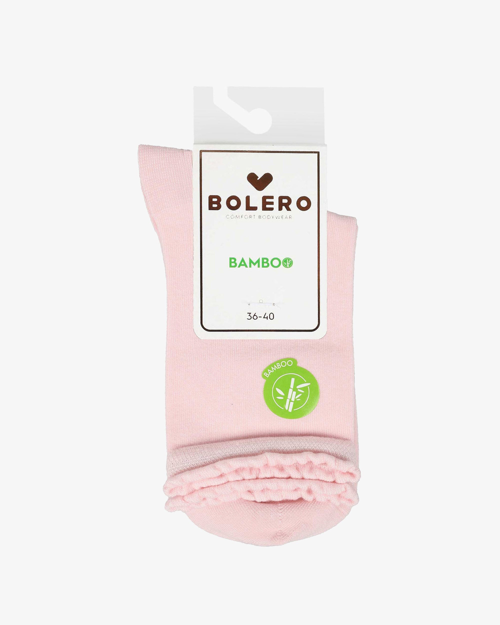 Kadın Premium Dikişsiz  Bambu Çorap Düz Pembe