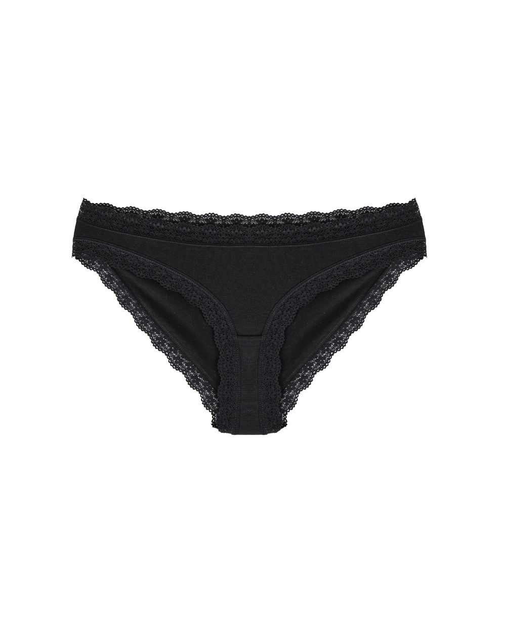 Kadın Premium Lyocell Slip Siyah