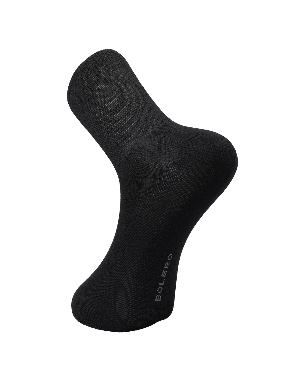 Unisex Bambu Diyabetik Şeker Çorabı Siyah