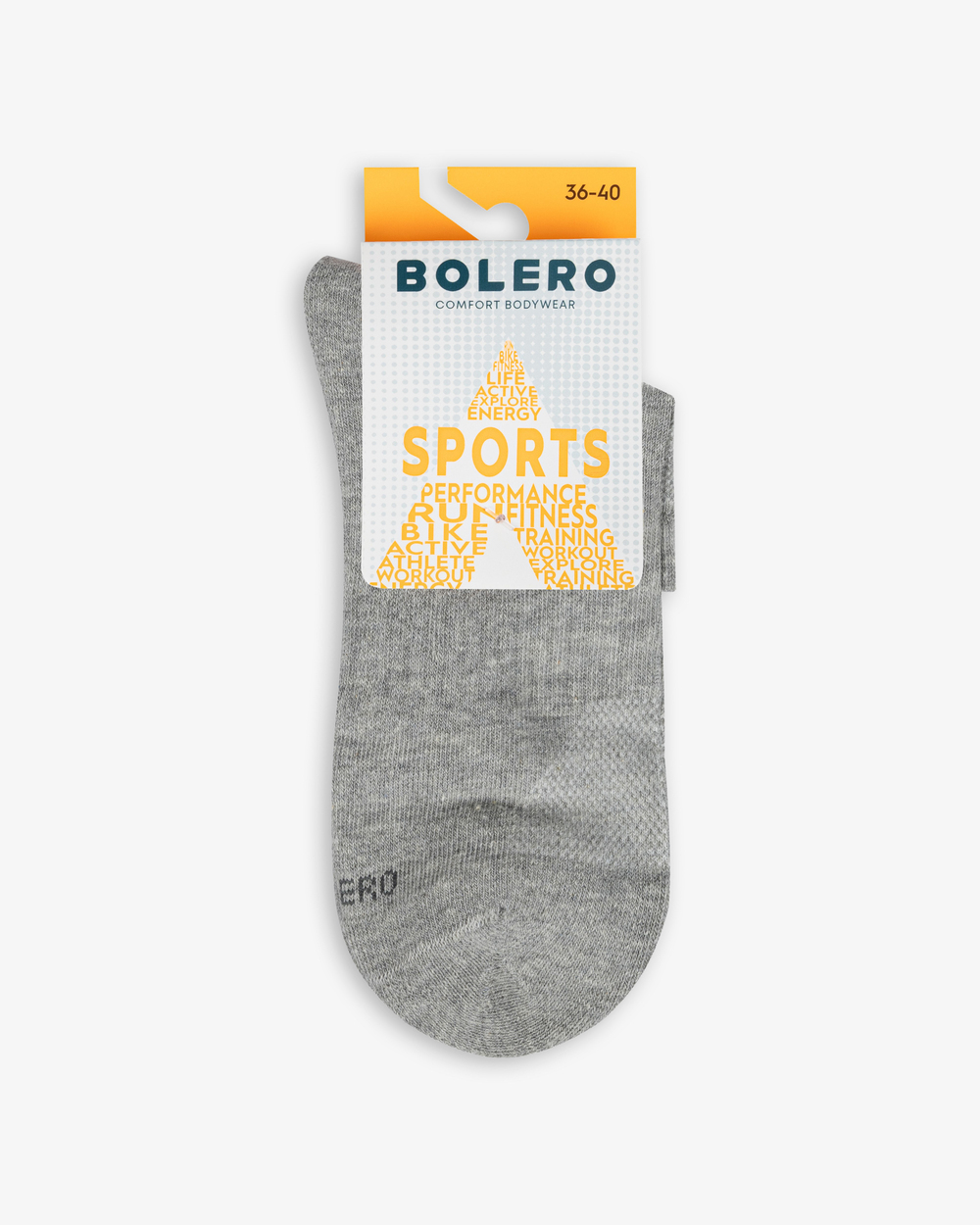 Unisex Dikişsiz Taban Havlu Kısa Spor Çorap Gri