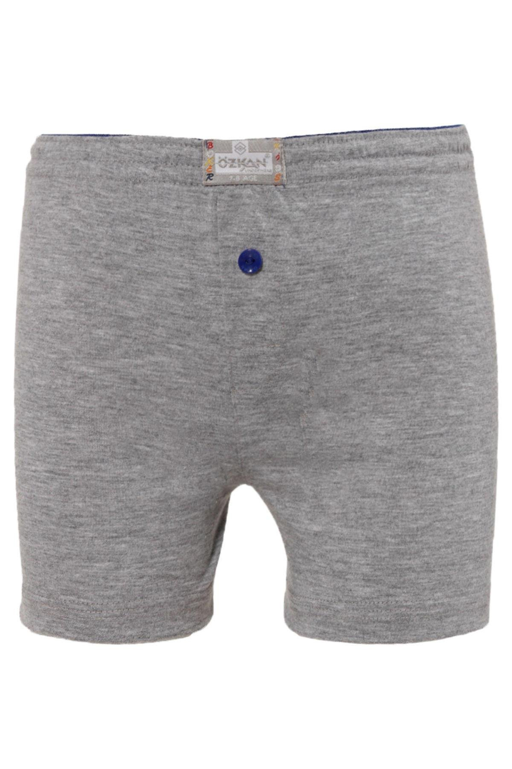  Erkek Çocuk Boxer Gri-Melanj | Kompedan K31223