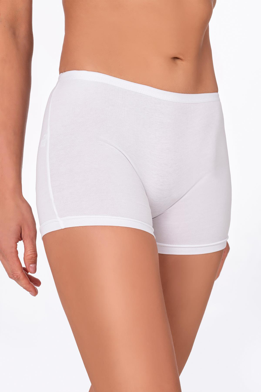  Kadın Likralı Süprem Boxer | Beyaz K0412