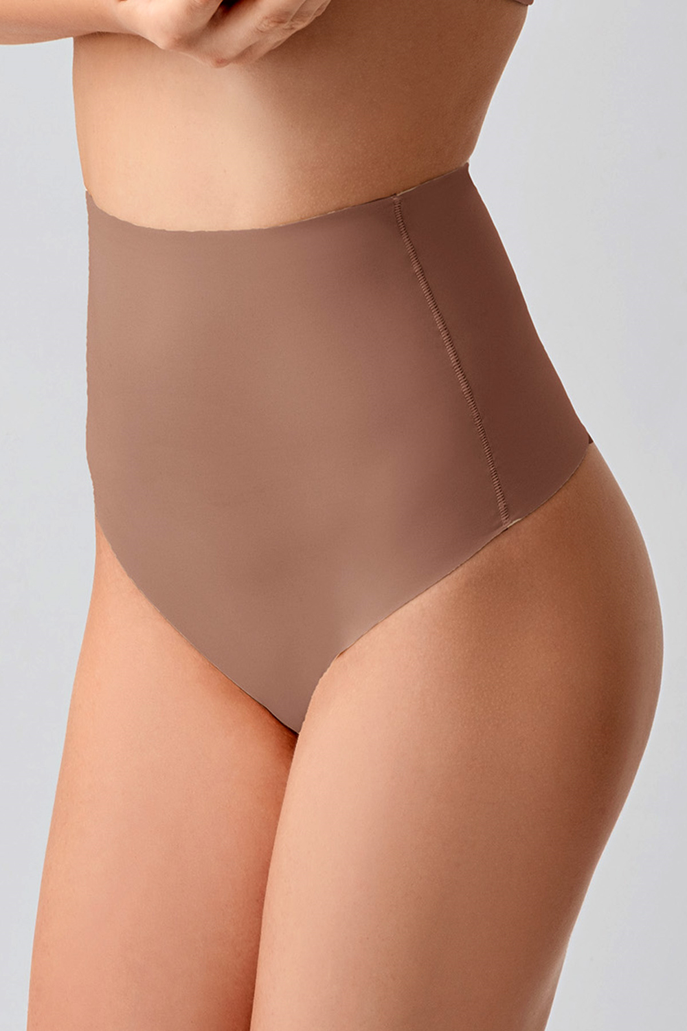 Lazer Kesim Yüksek Bel String | Cappuccino 9206