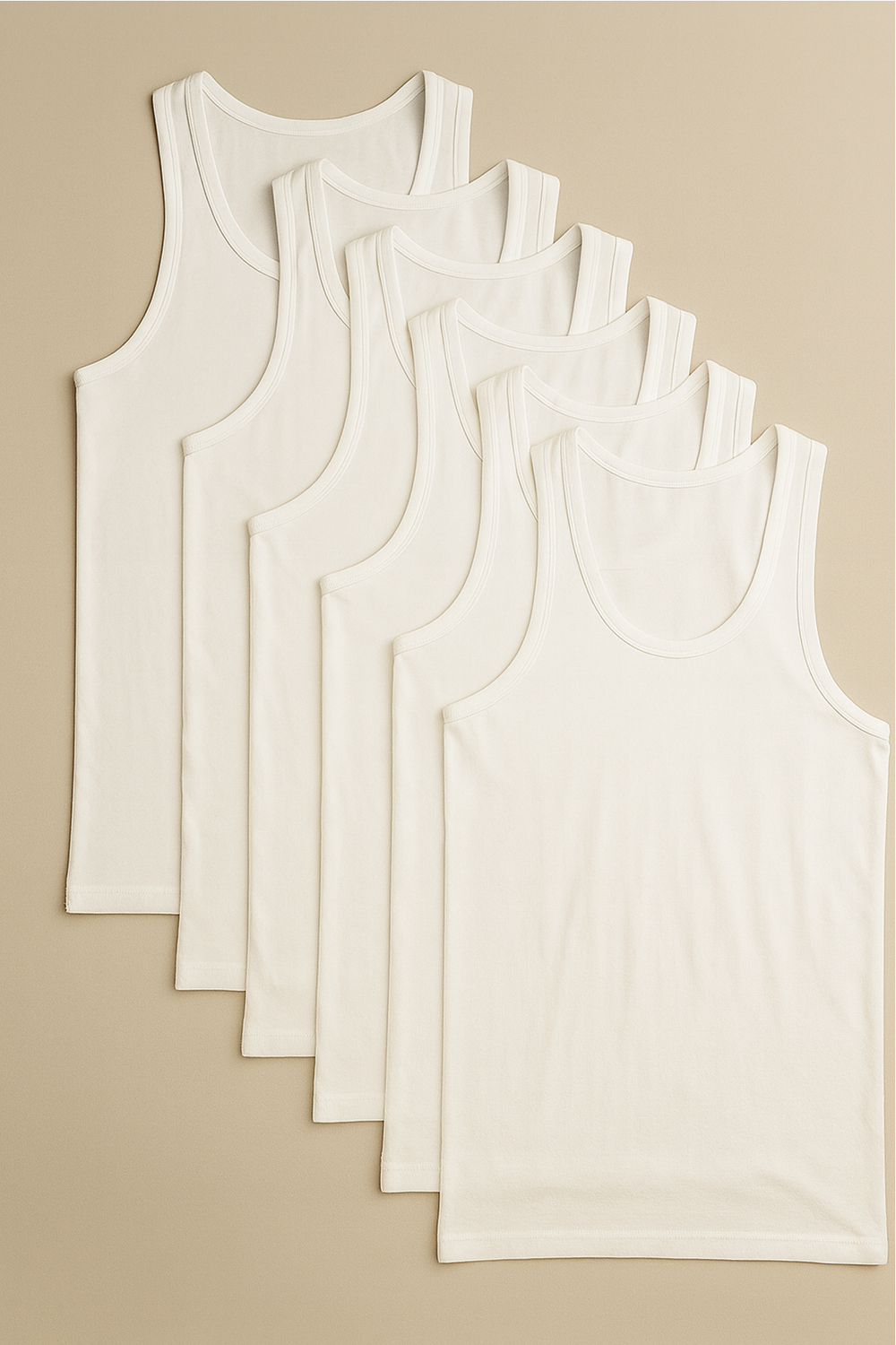 %100 Pamuklu Erkek Atlet – Ekonomik 6lı Paket