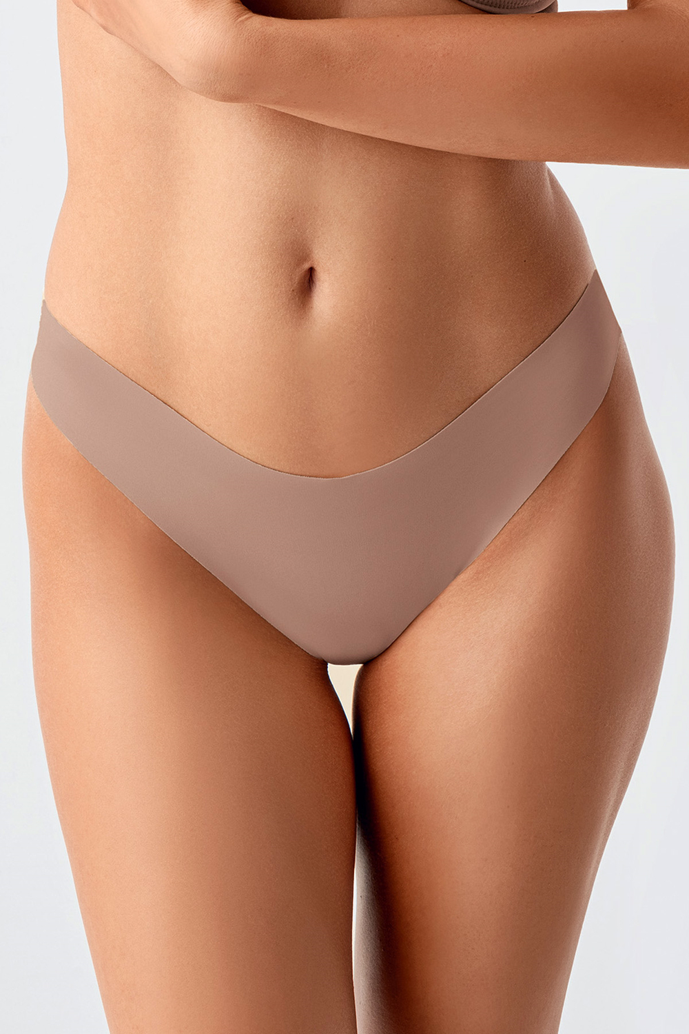 Kadın Dikişsiz Lazer Kesim Brazilian Külot | Cappuccino 9204