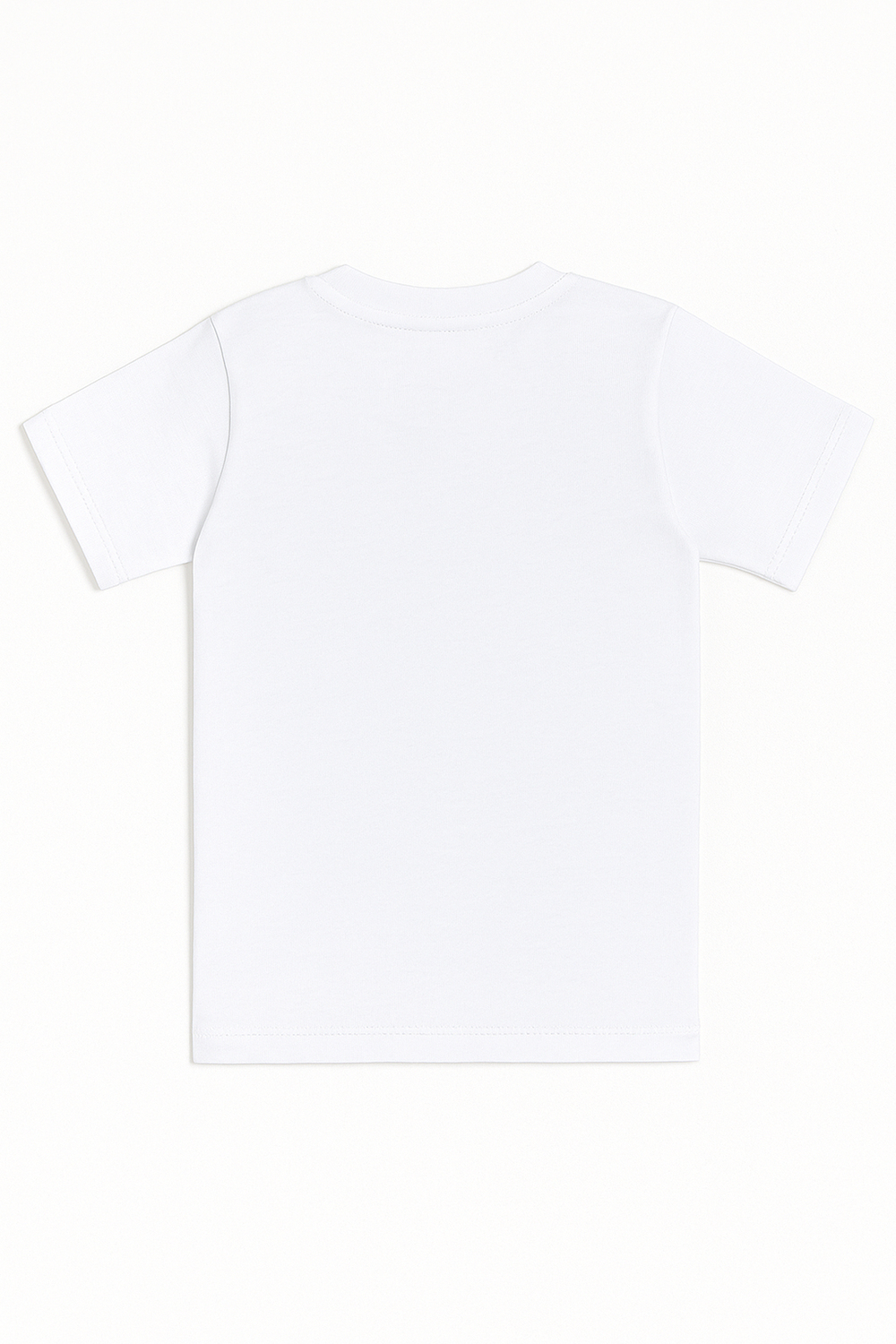 Erkek Çocuk %100 Pamuklu Ribana Yarım Kol Kapalı Yaka Fanila | Beyaz 0706