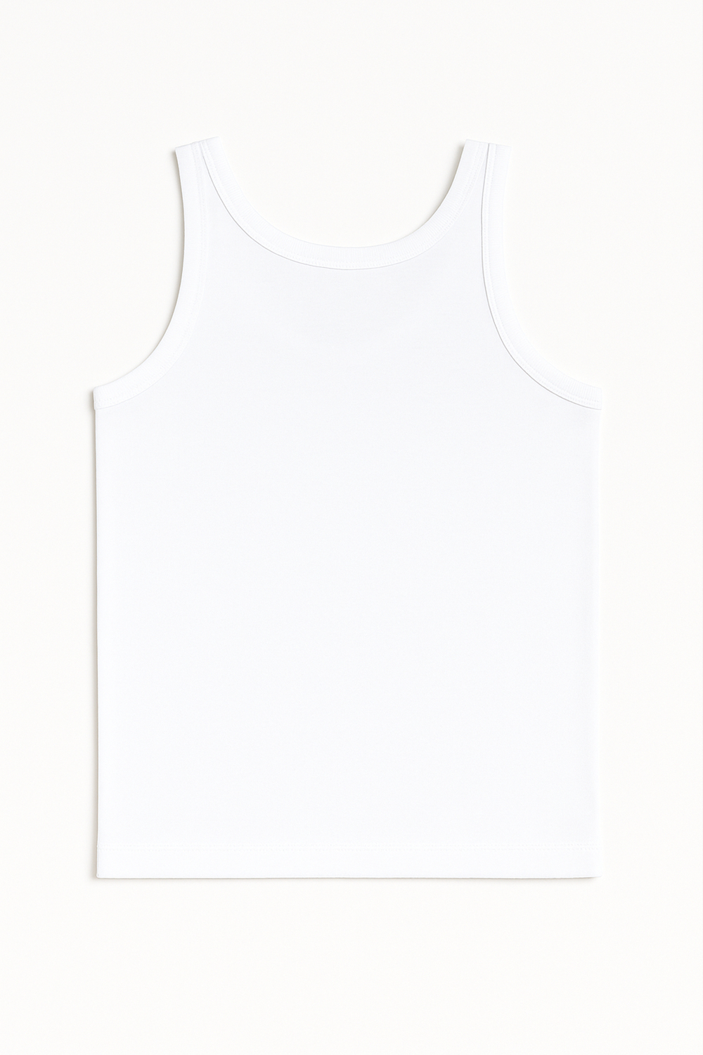 Erkek Çocuk %100 Pamuklu Süprem Kalın Askılı Atlet | Beyaz K0702