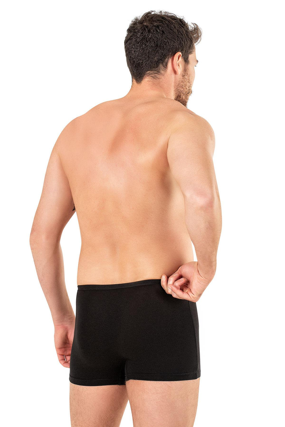 Erkek Pamuklu Modal Boxer | Siyah K11897