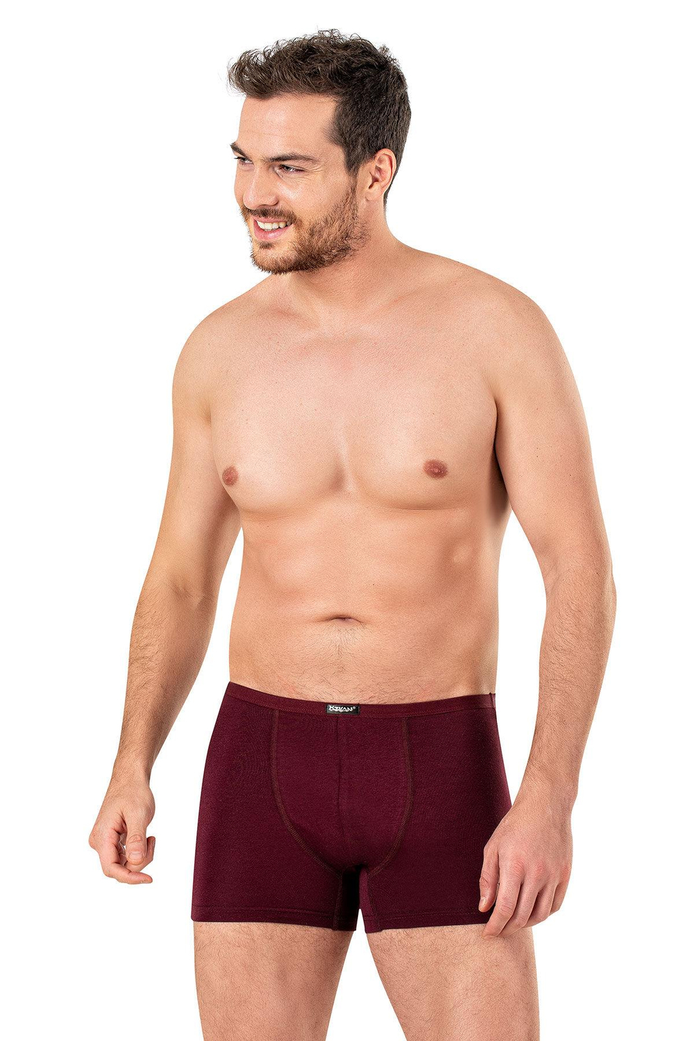 Erkek Pamuklu Modal Boxer | Bordo K11897