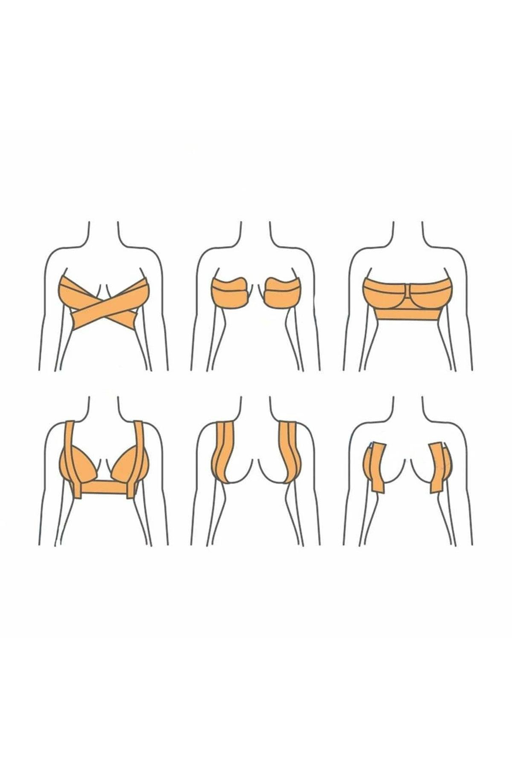 Gögüs Ucu Kapatıcı Gizleyici, Dikleştirici ve Şekillendirici Yapışkanlı Bant