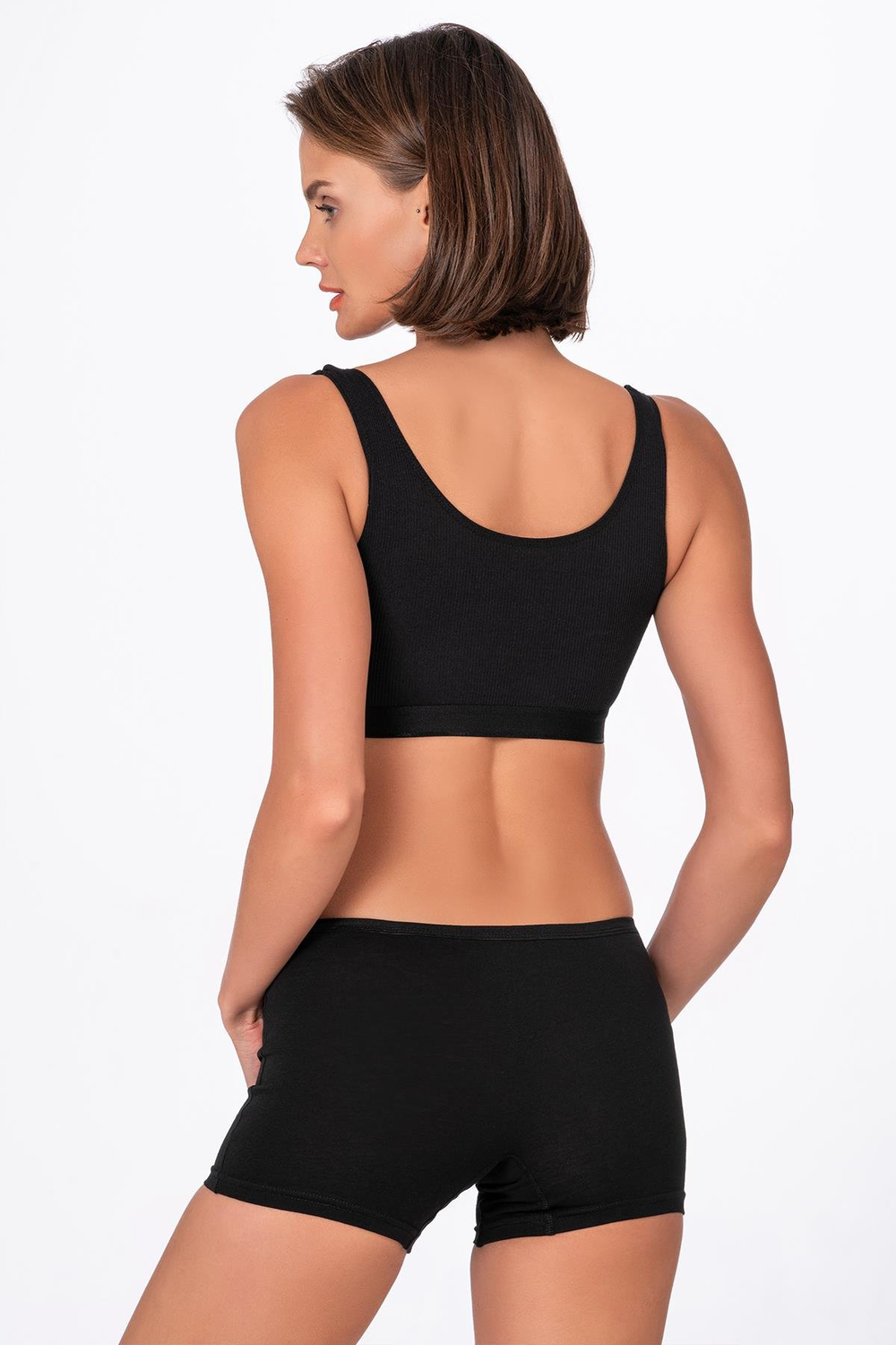 Kadın Likralı Süprem Boxer | Siyah 0412