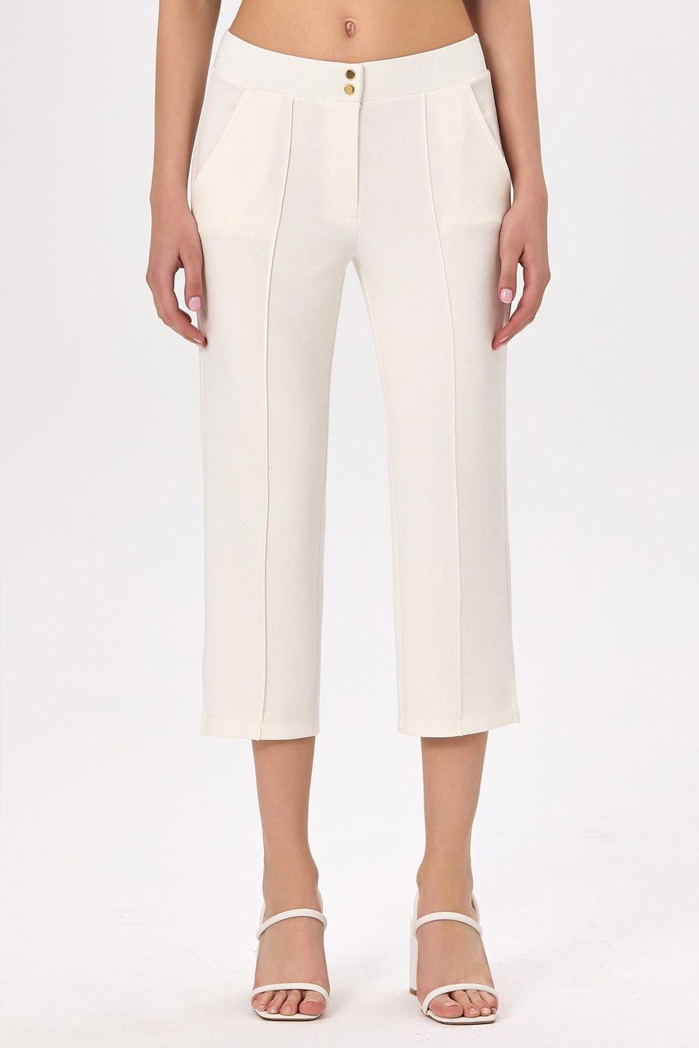 Beli Çıtçıtlı Cep Detaylı Pantolon 025-2015