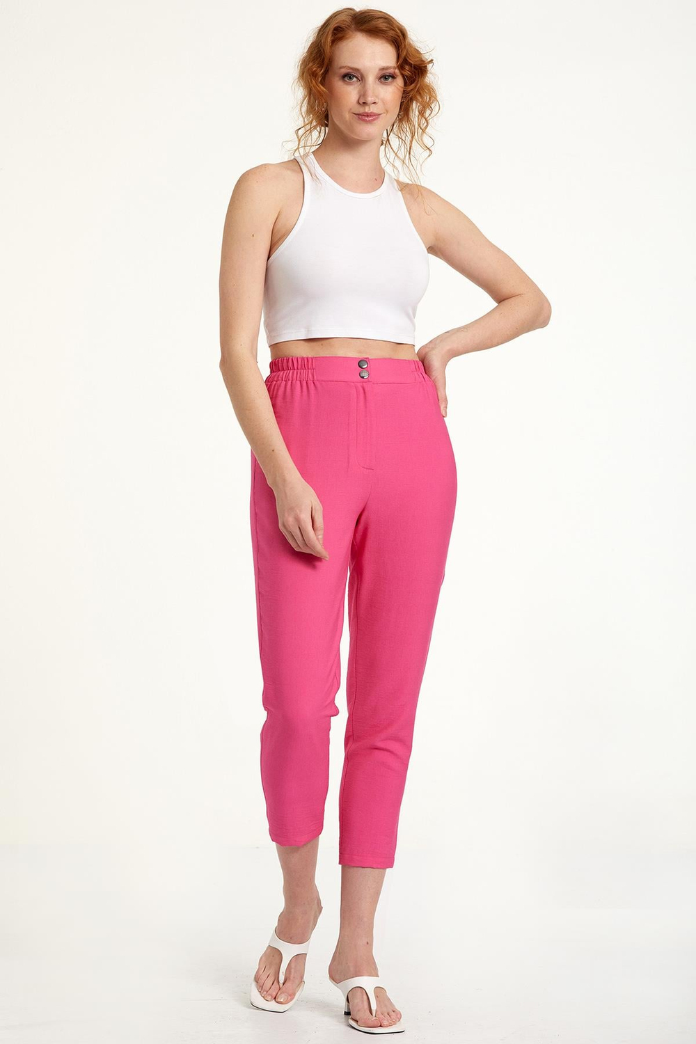 Beli Çıtçıtlı Pantolon 023-3508