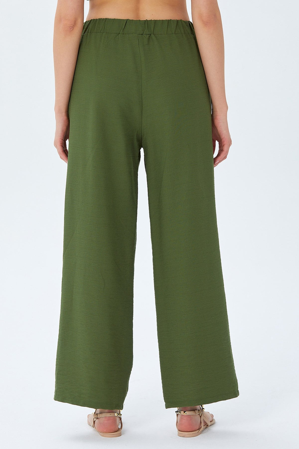 Beli Lastikli Bol Paça Pantolon 026-3501
