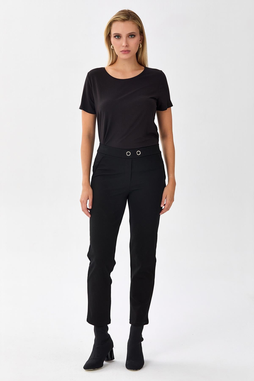 Beli Lastikli Boru Paça Pantolon 256-2005