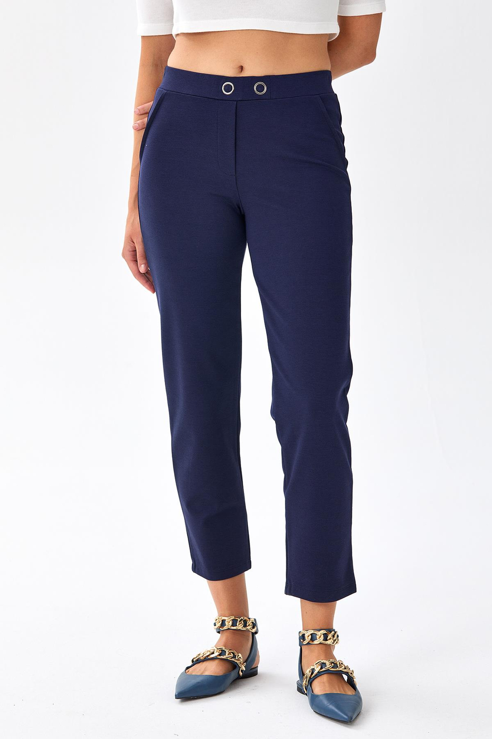 Beli Lastikli Boru Paça Pantolon 256-2005