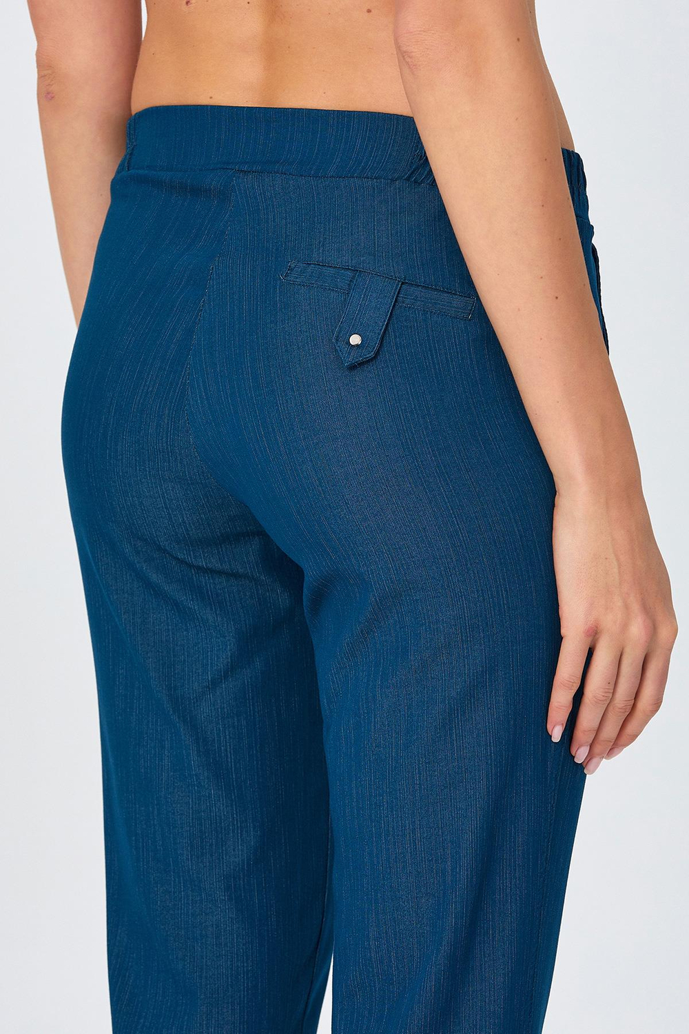 Beli Lastikli Cep Detaylı Pantolon 026-3516