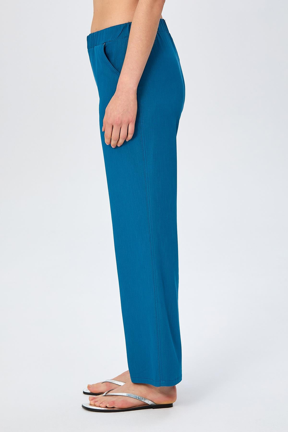 Beli Lastikli Cepli Bol Paça Pantolon 026-3518