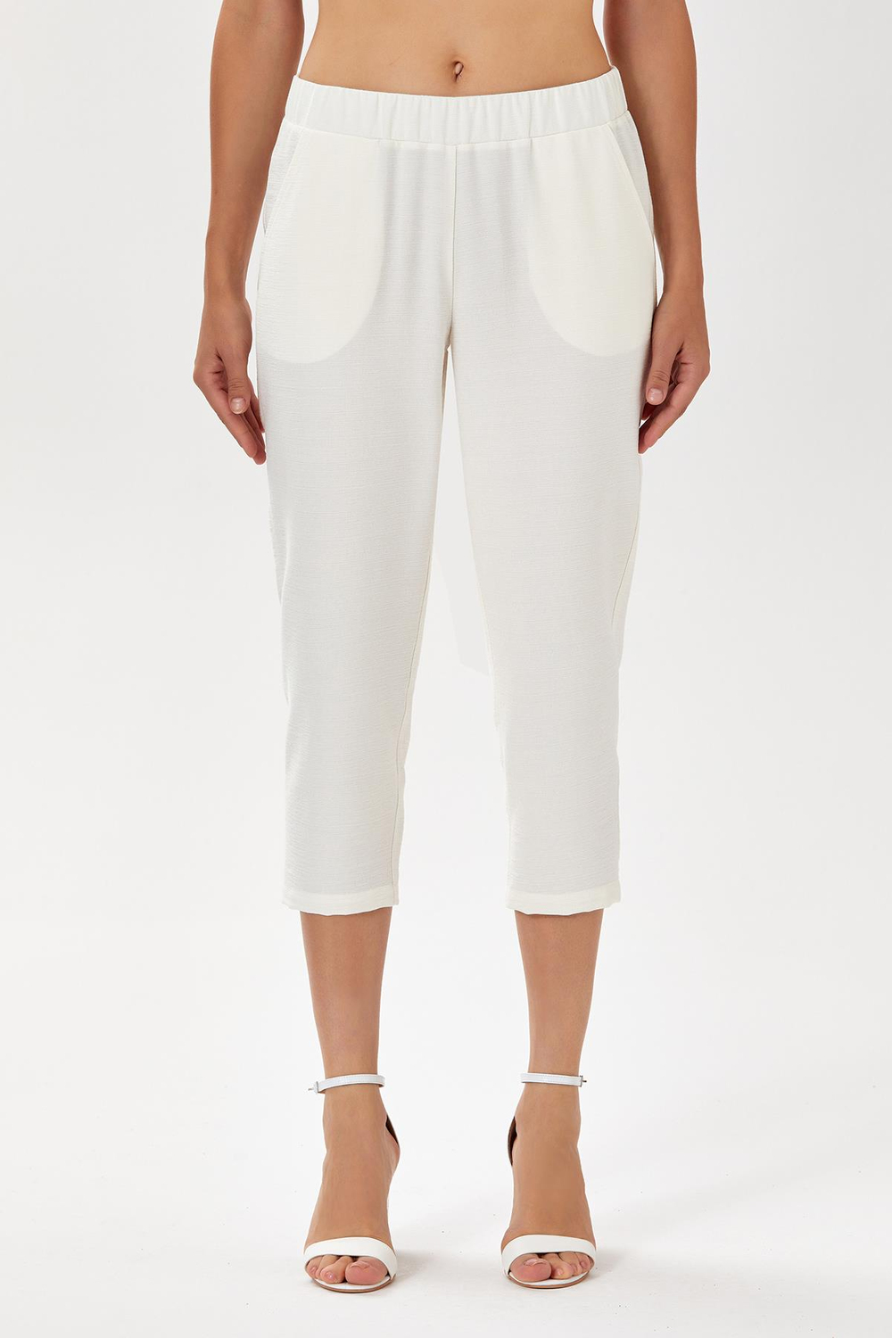 Beli Lastikli Cepli Capri Pantolon 024-3507