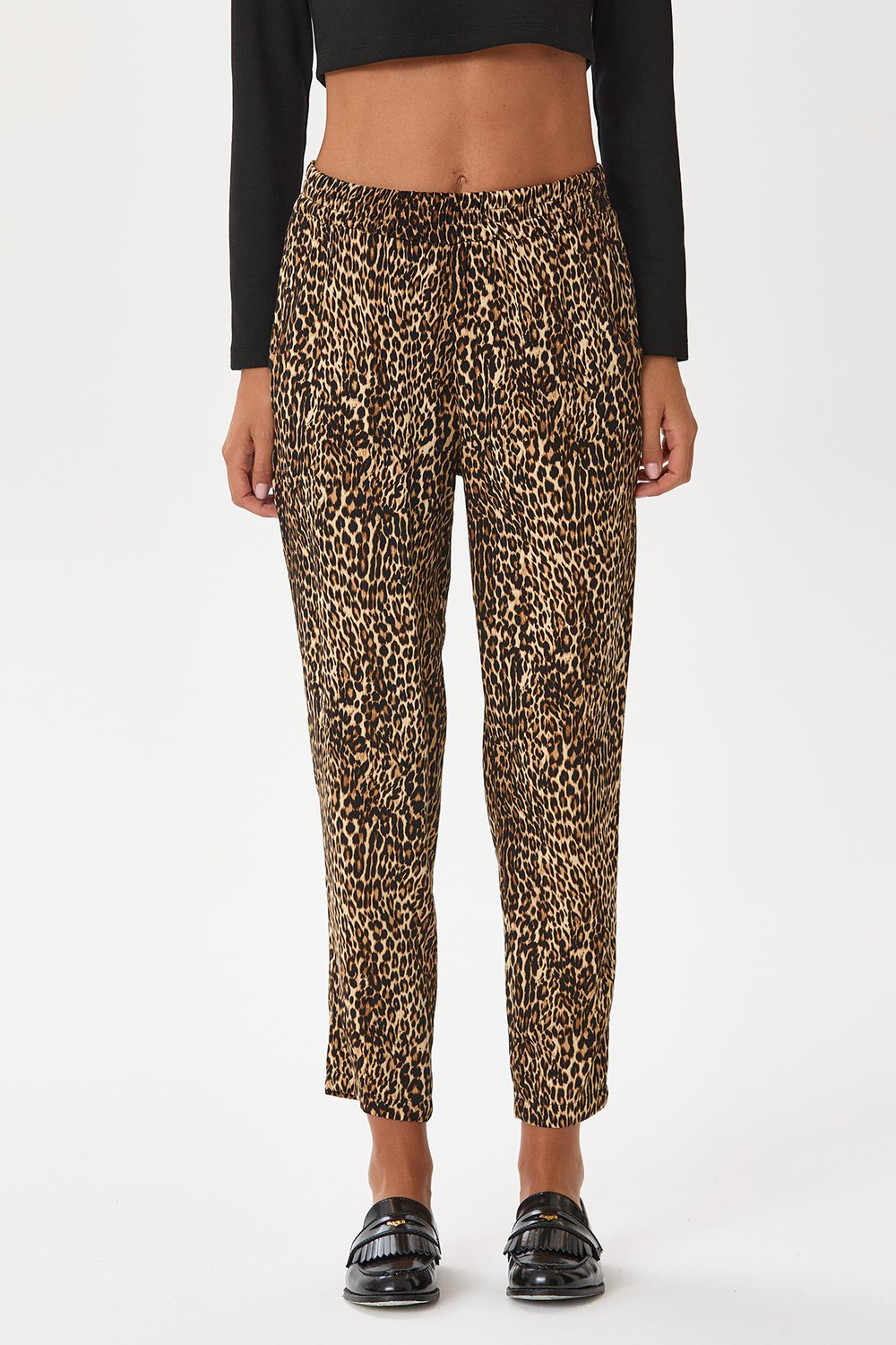 Beli Lastikli Cepli Desenli Pantolon 245-3500