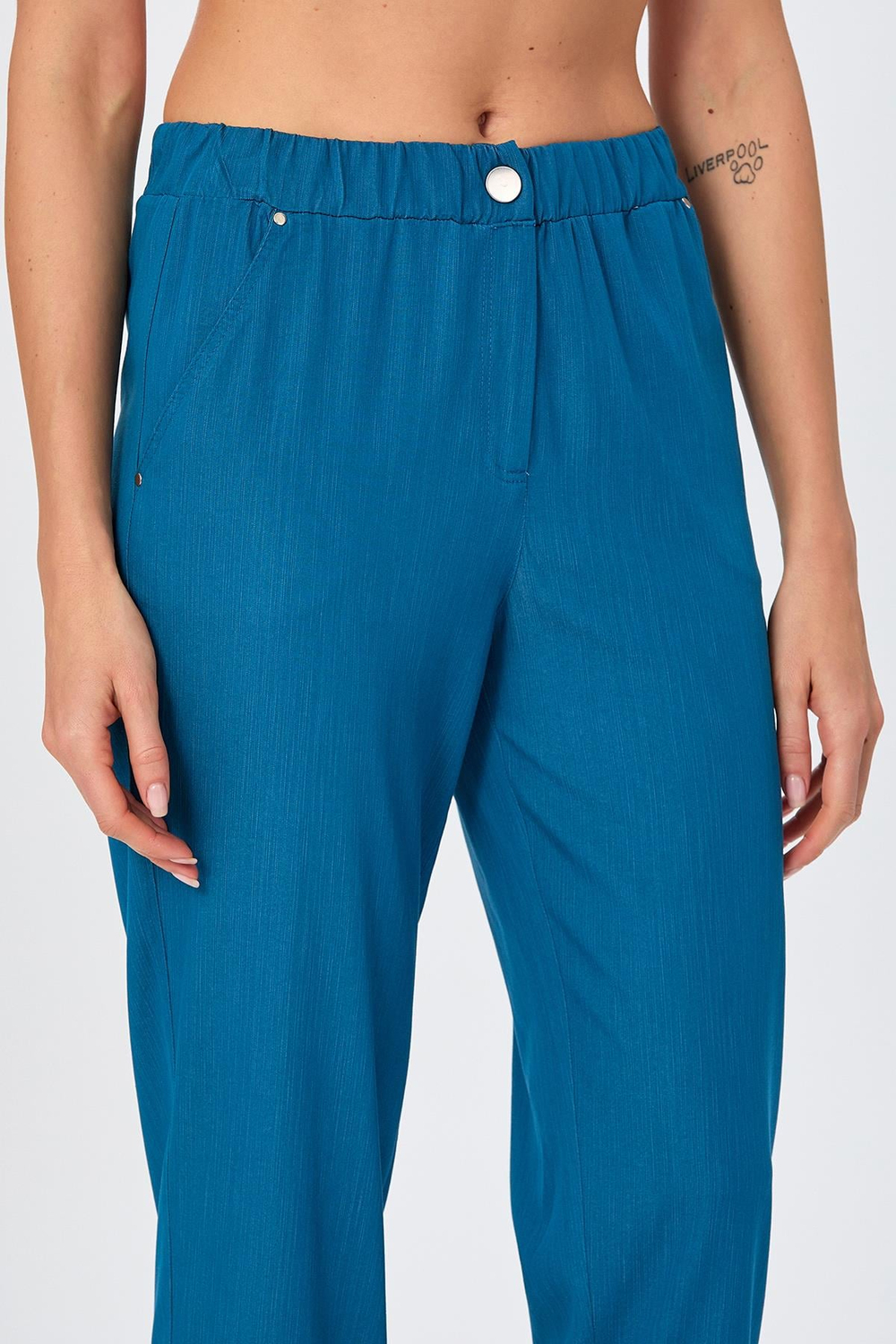 Beli Lastikli Cepli Kapri Pantolon 026-3515