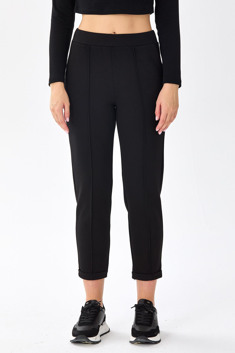 Beli Lastikli Duble Paça Cepli Pantolon 256-2101