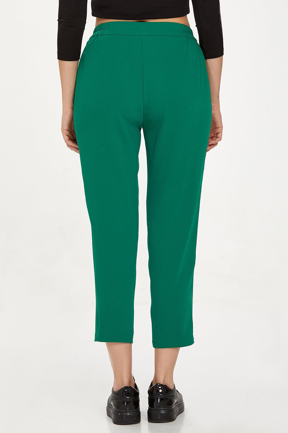 Beli Lastikli Düğmeli Pantolon 234-3501