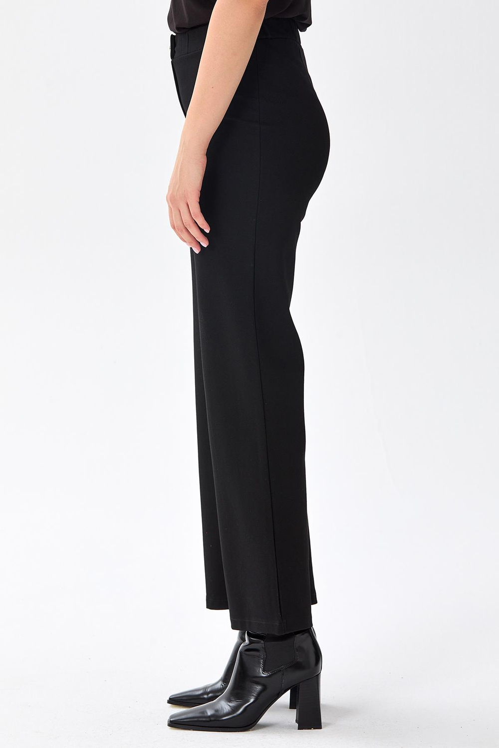 Beli Lastikli Geniş Paça Pantolon 256-2007