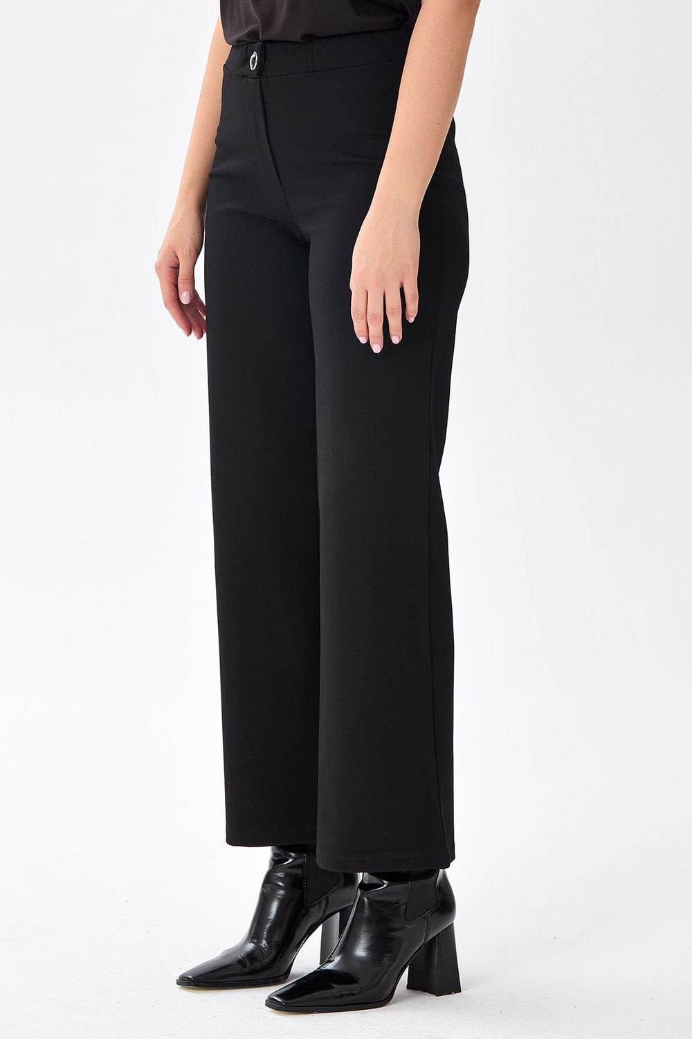 Beli Lastikli Geniş Paça Pantolon 256-2007