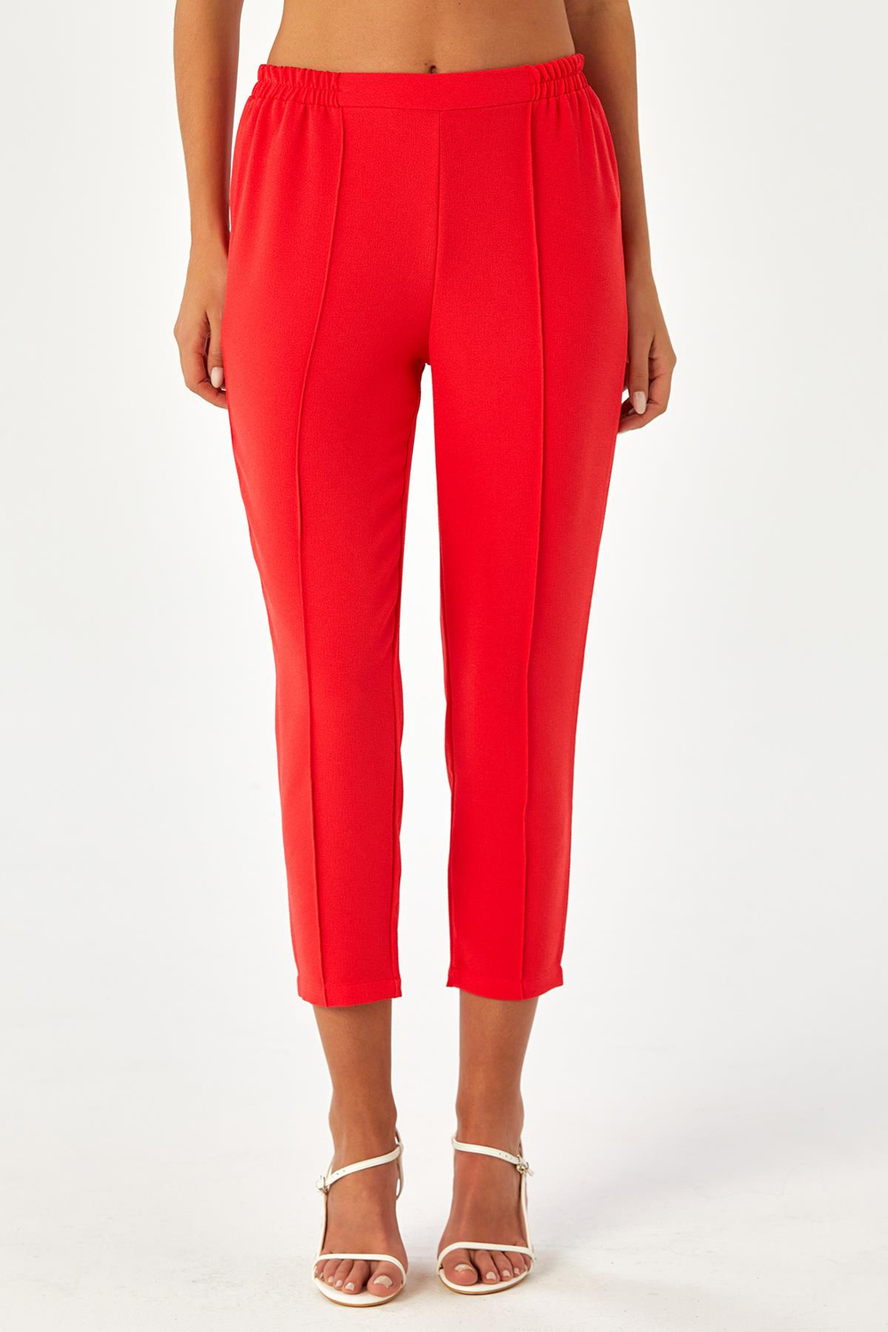 Beli Lastikli Önü Dikişli Pantolon 024-3506