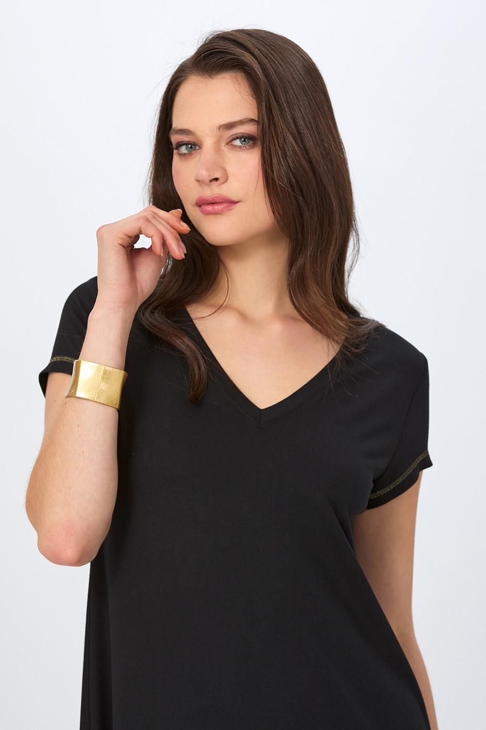 V Yaka Basic Midi Boy Elbise 026-2501