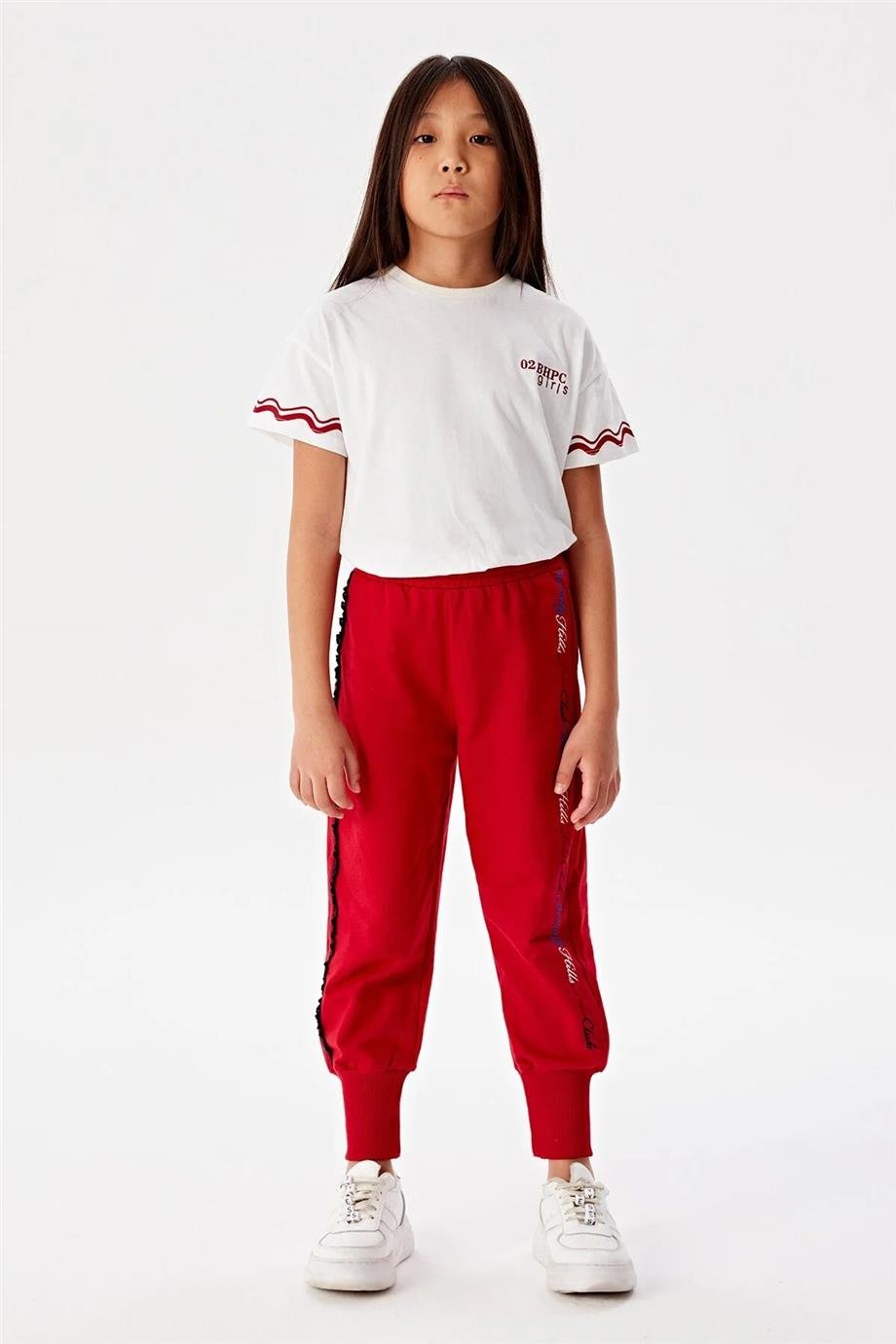 Beverly Hills Polo Club Kız Çocuk Beyaz T-Shirt