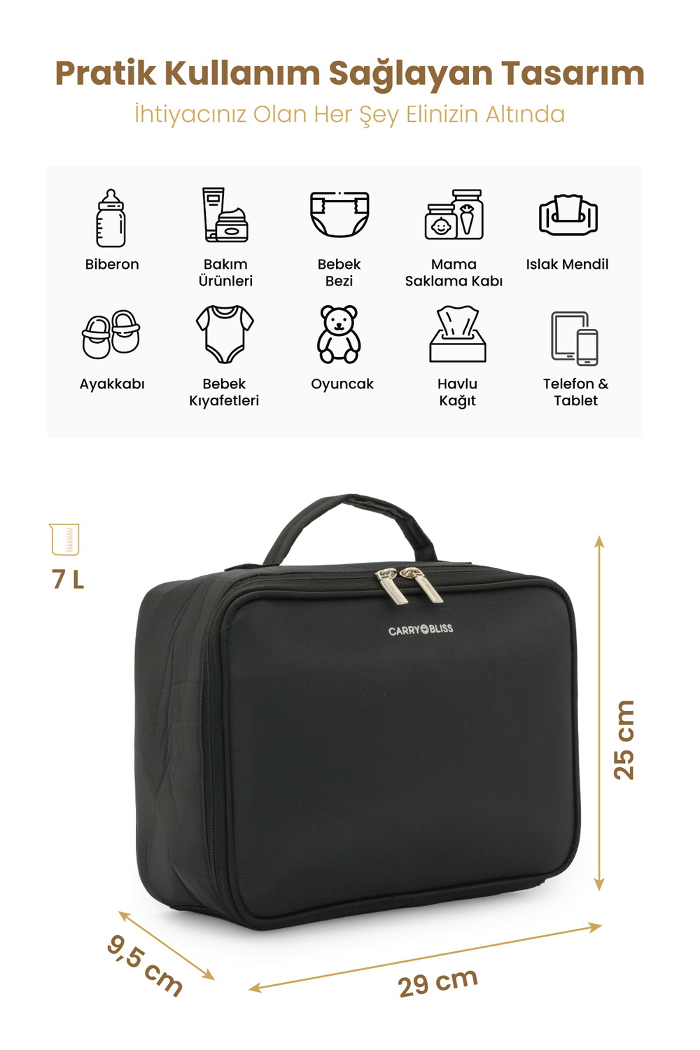 Carrybliss Bez Düzenleme ÇantasıCarrybliss Bez Düzenleme Çantası