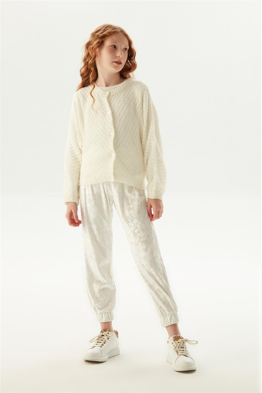 Fracomina Kız Çocuk Beyaz Hırka