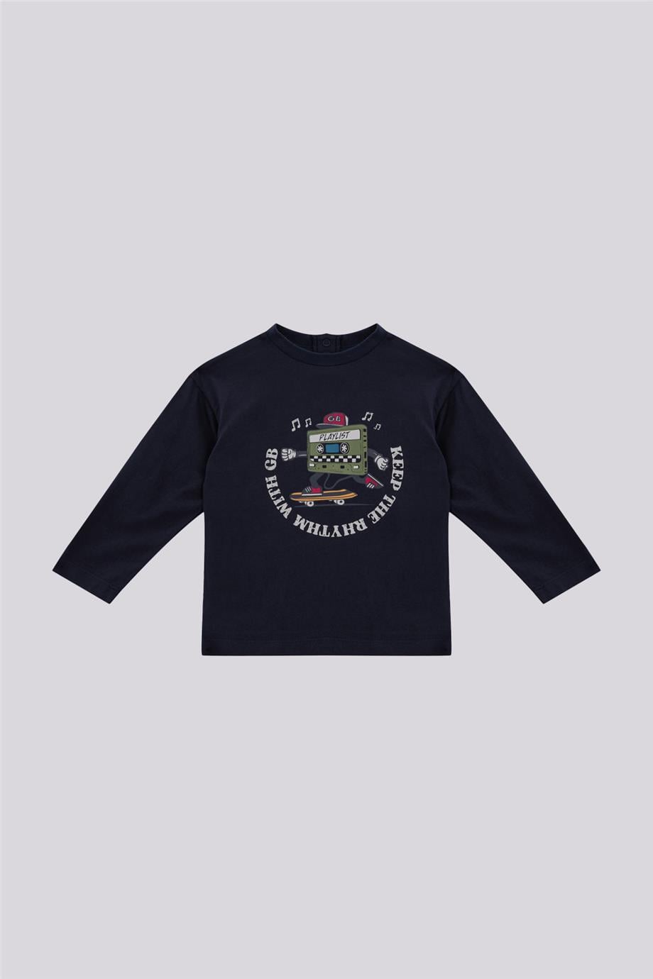 GB Baby Erkek Bebek Antrasit TshirtGB Baby Erkek Bebek Antrasit Tshirt