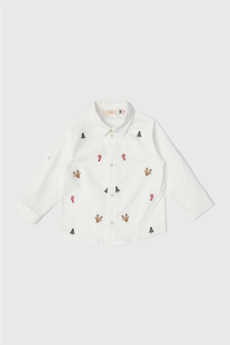 GB Baby Erkek Bebek Ekru Gömlek