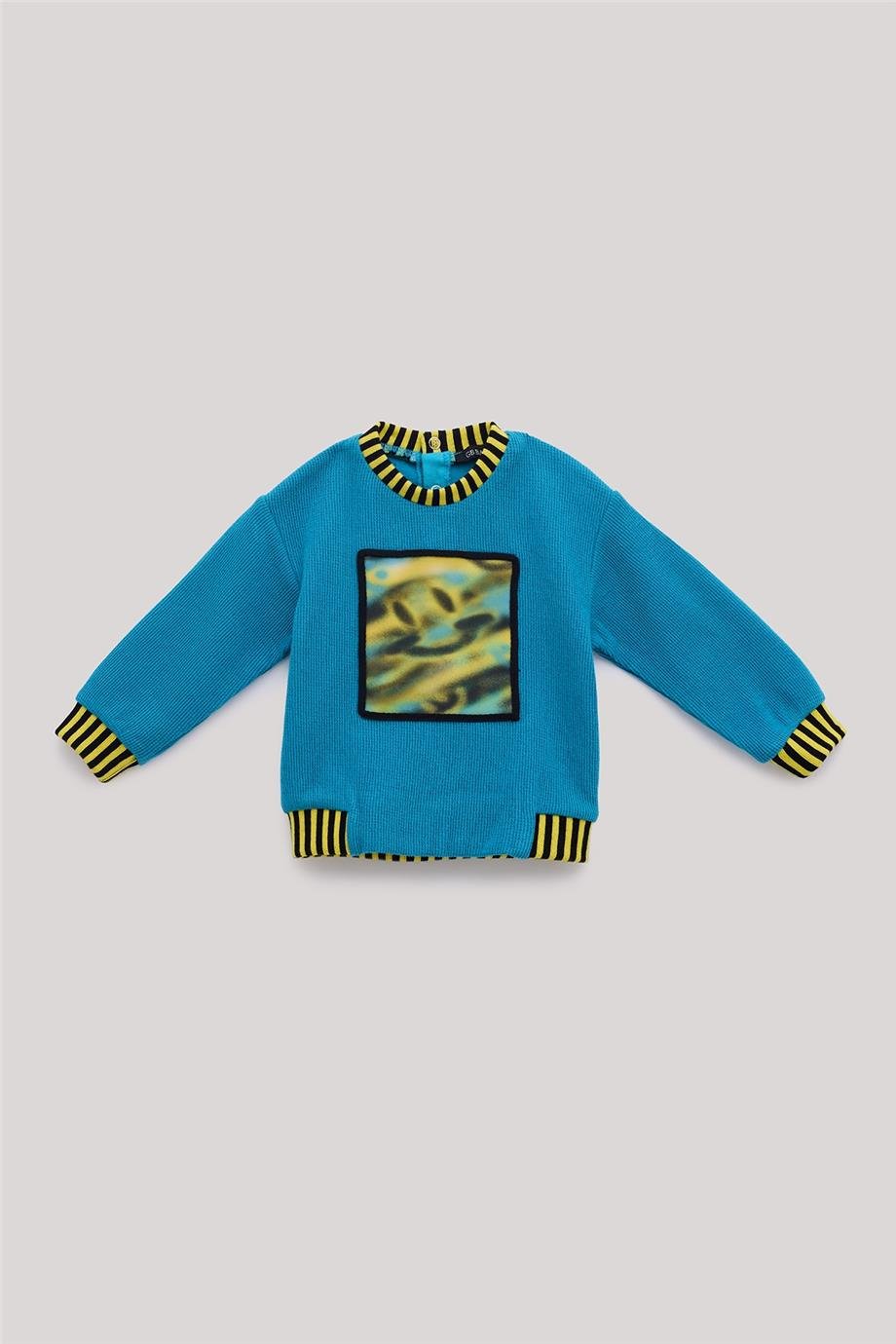 GB Baby Erkek Bebek Mavi Sweatshirt