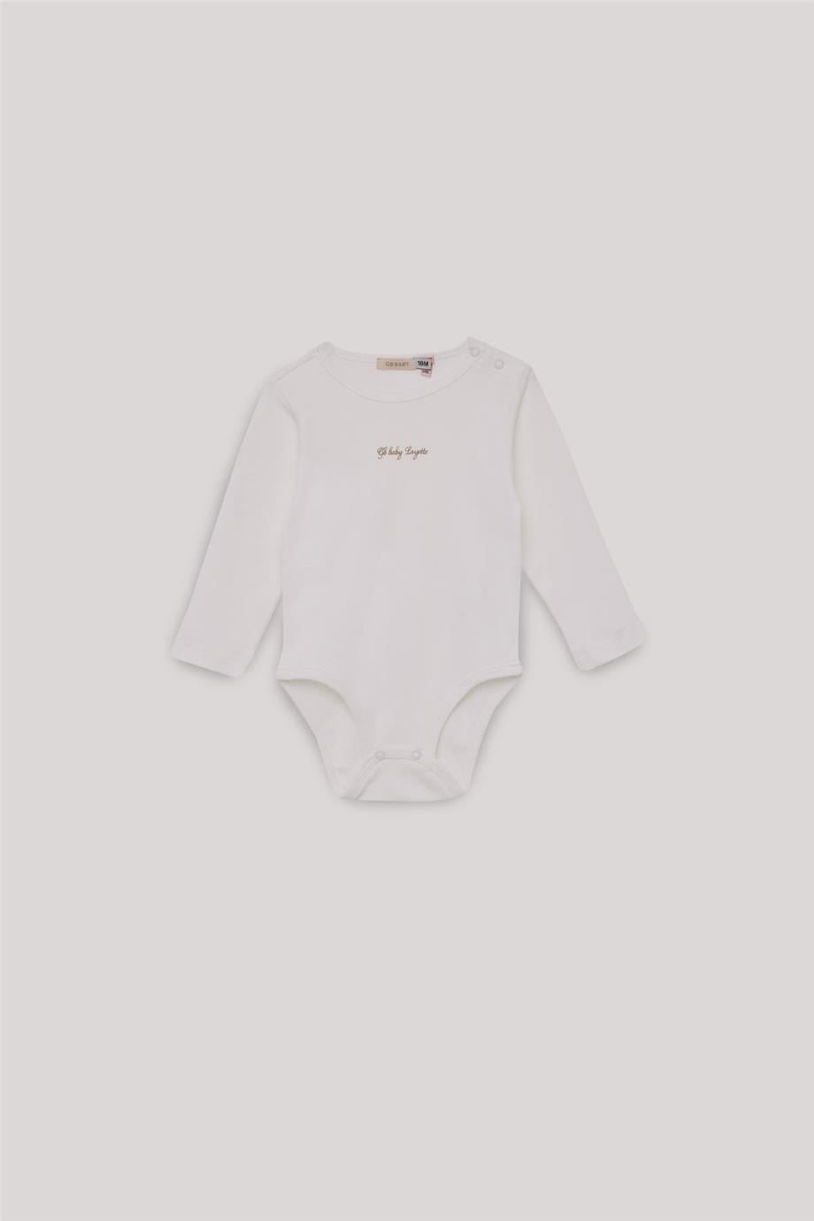 GB Baby Kız Bebek Ekru Body