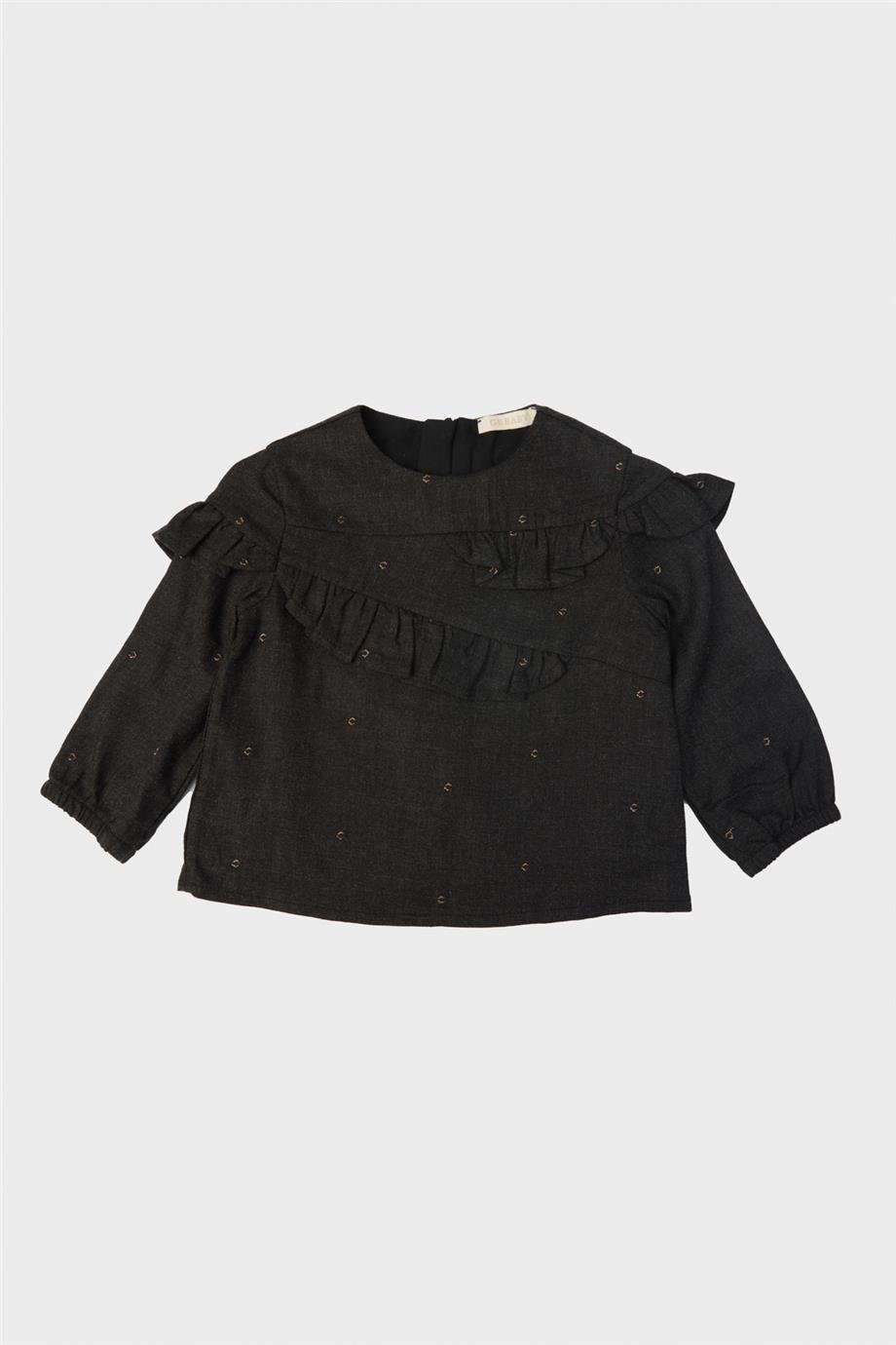 GB Baby Kız Bebek Gri Bluz