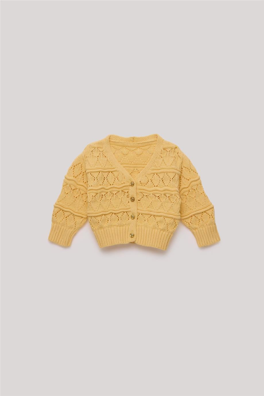 GB Baby Kız Bebek Sarı Hırka