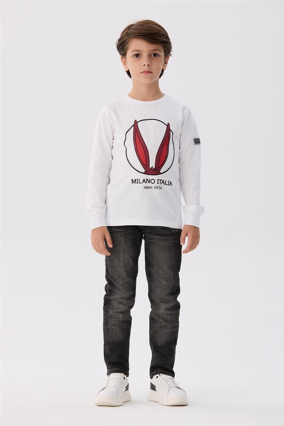 Iceberg Erkek Çocuk Beyaz T-Shirt