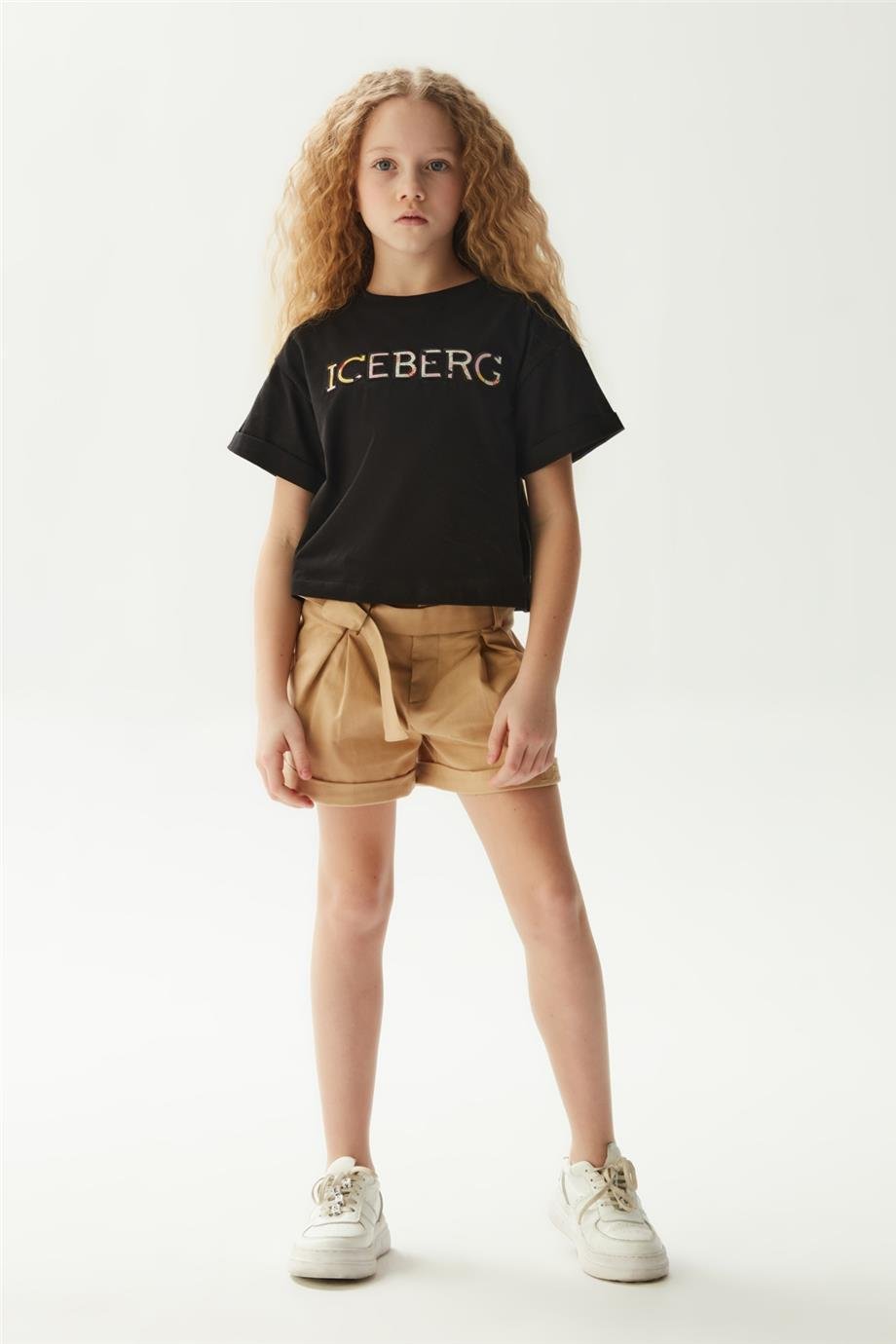 Iceberg Kız Çocuk Siyah T-Shirt