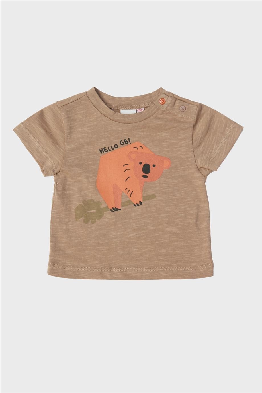 Layette Erkek Bebek Bej T-Shirt