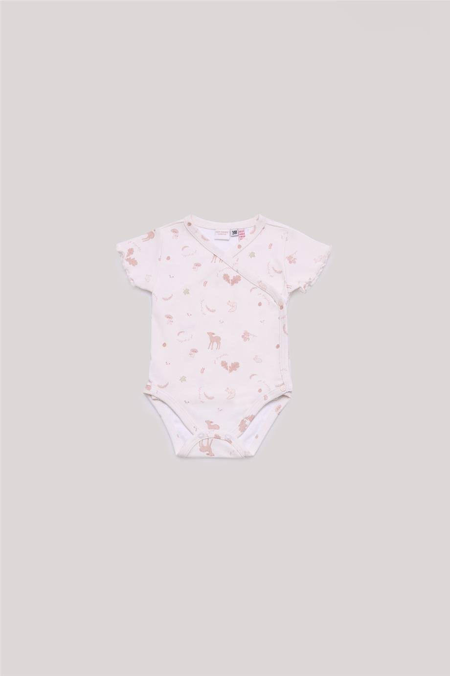 Layette Kız Bebek Desenli Body