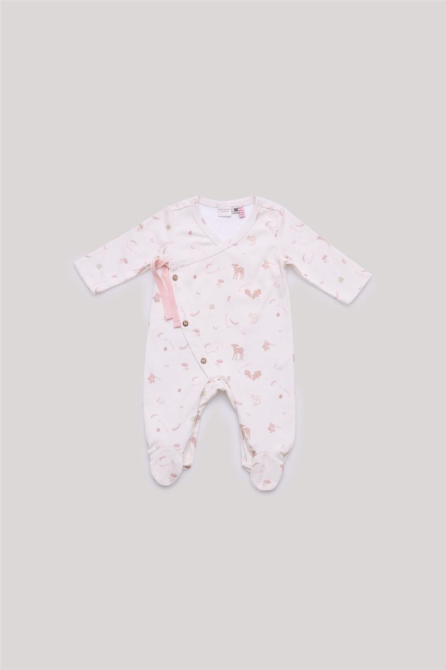 Layette Kız Bebek Desenli Body